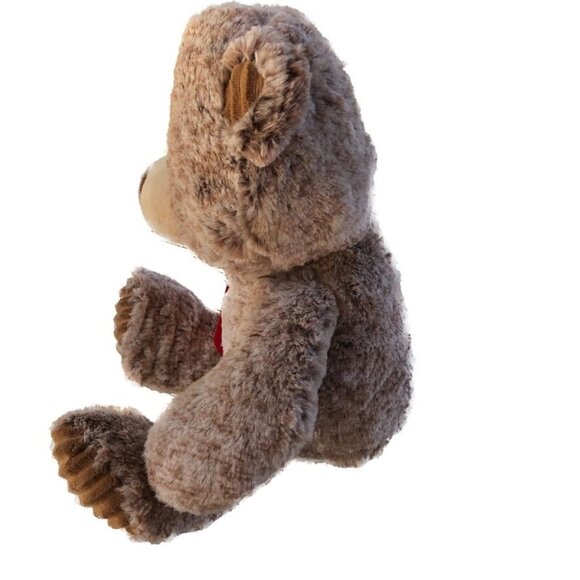 HugFun 2 Tone Brown Bear Ribbed Feet and Ears Size Med 17" - Picture 3 of 9